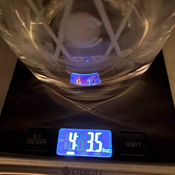 Crystal Oval Decanter & Stopper VINTAGE very heavy pristine - Picture 12 of 12